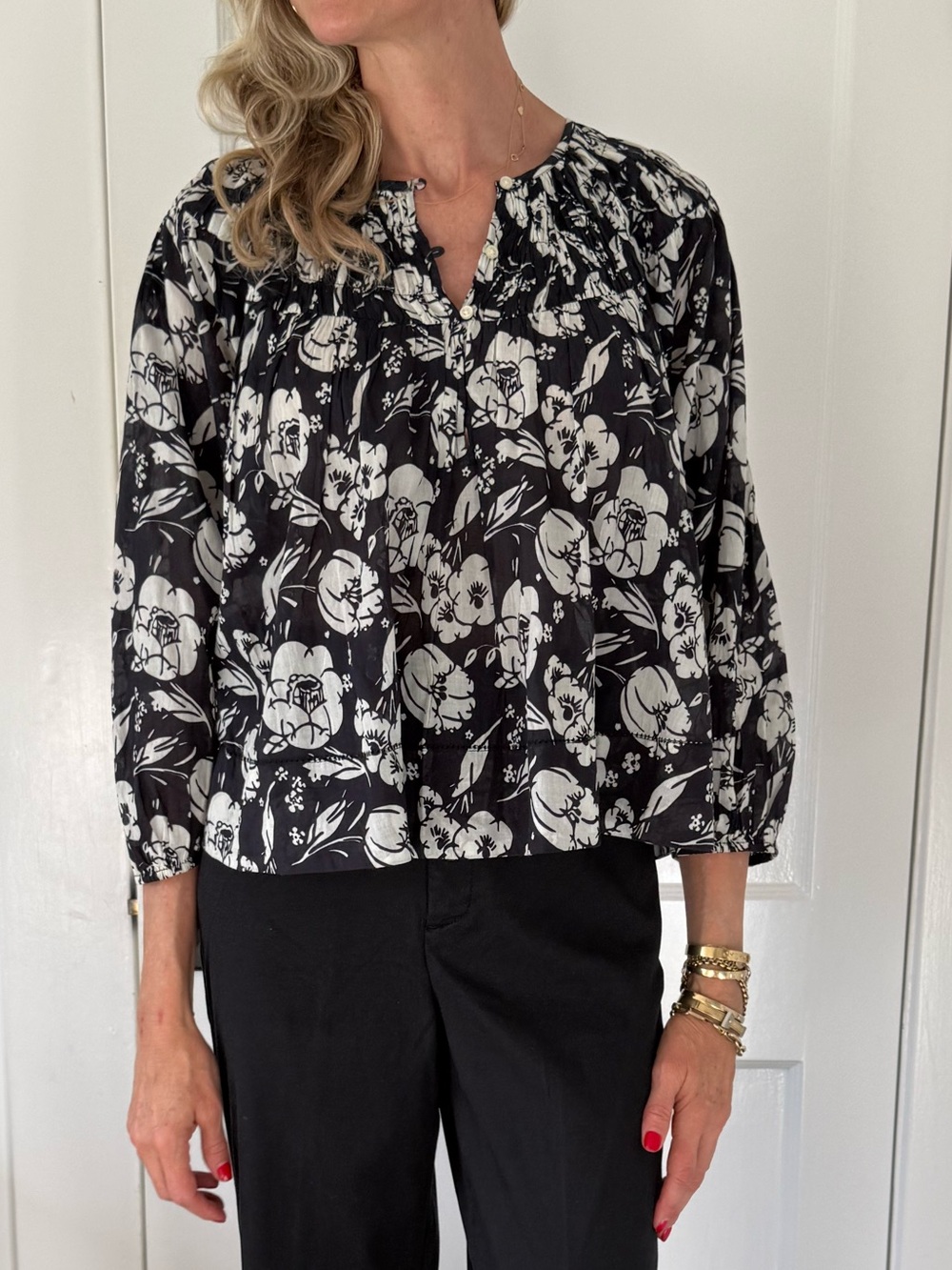 THE GREAT. Black Wide-Leg Trousers - Picture 4 of 5